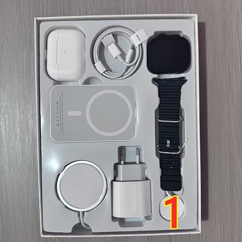 אפל אלקטרוניקה סט קומבו (Apple Watch Ultra 2 + airpods 3 pro + מטען נייד + ראש מטען + כבל)