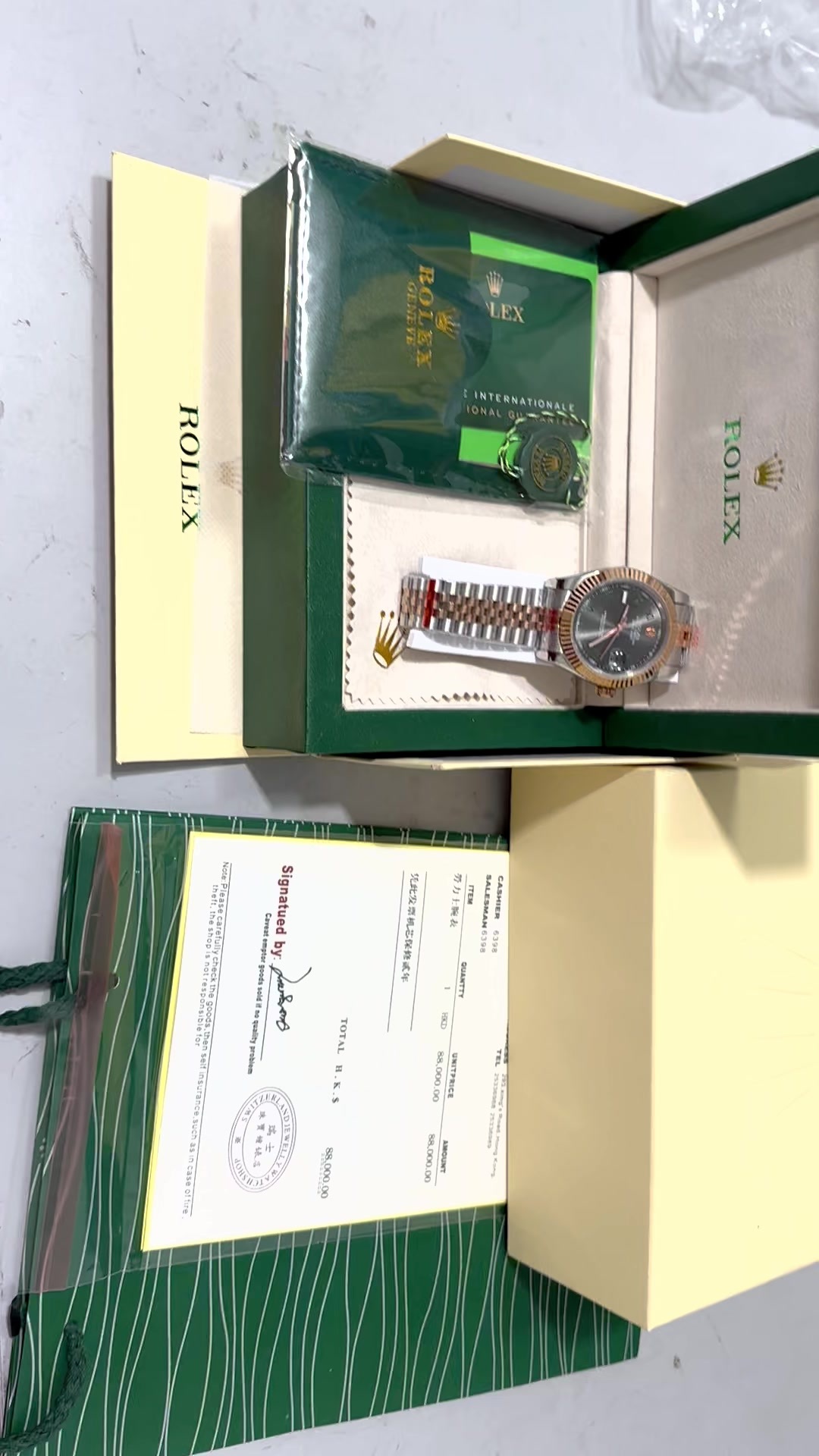 שעון רולקס מכני אוטומטי עמיד במים